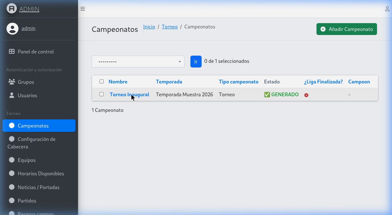 Admin Panel